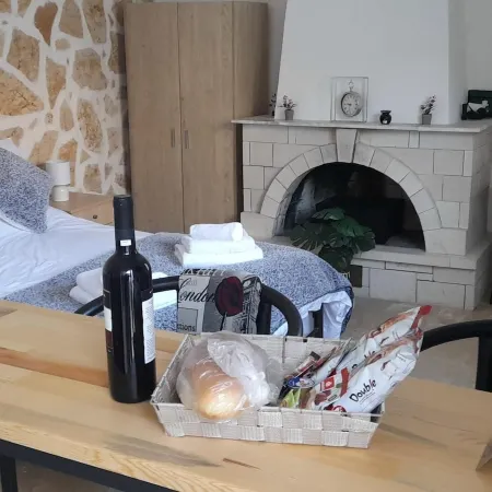 Lovely Studio in Strinilas with Its Own Pool