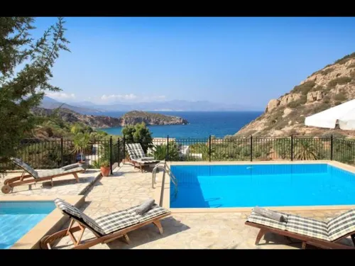 Villa Ares with Private Pool and a Spectacular Seaview 150m from the Beach