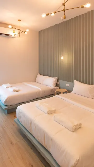 ห้องสำหรับครอบครัวสี่ท่านพร้อมห้องน้ำรวม