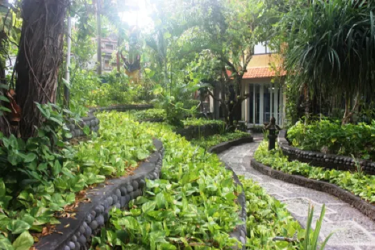 艾湄哥本外岩咖啡廳及飯店