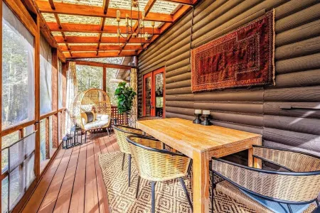 Modern, Cozy, Idyllic Log Cabin Secluded on 6 Serene Acres