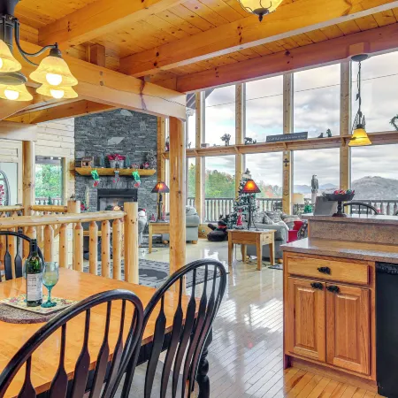 Hot Tub + Games! Mtn-View Cabin Near Pigeon Forge
