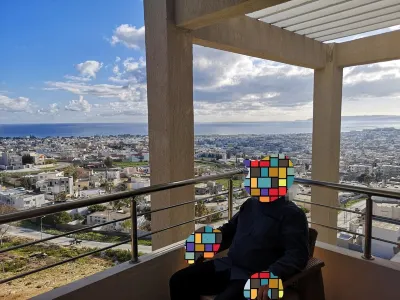 3 room apartment in a residence with sea view in Bizerte Hotels in 