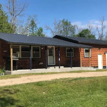 Right on the river and close to Lake Superior