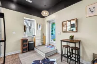 An upscale retreat across from the beach