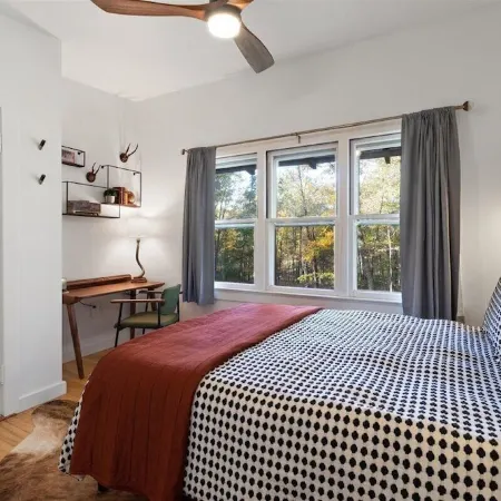 Secluded Cabin Retreat on 6 Acres w/ Fireplace, Trails, Creek & Record Player