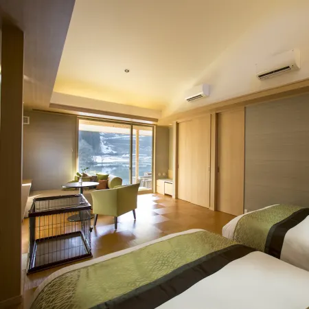 Dog-Friendly Hot Spring Hotel Wankoan Отели в г. Манива