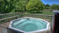 4-bedroom house in Utopia with 450’ of private crystal clear Sabinal river front