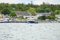 Walkable St Ignace Condo w/ Lake Huron Views - Pet friendly