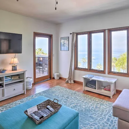 Quiet Avalon Getaway Villa w/ Ocean View & Balcony