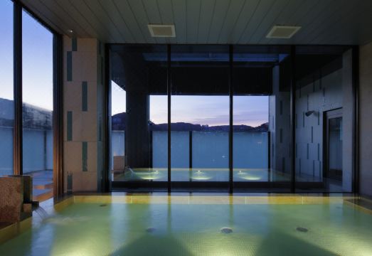 나가사키 시내 거리나 차이나타운 전경