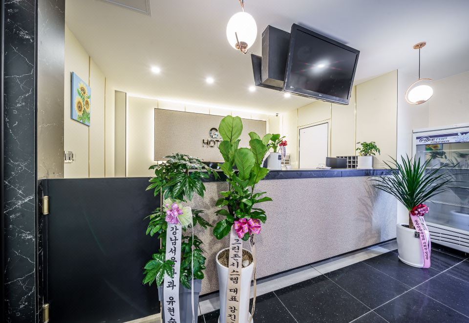 동두천 G7 호텔 객실 또는 로비 인테리어