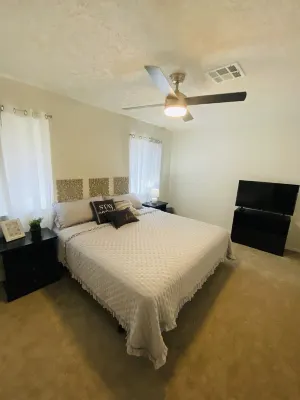 Hobby Airport and very affordable your Home Away from Home