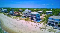 Luxury Beachfront Home with a Private, Hot Tub and Elevator