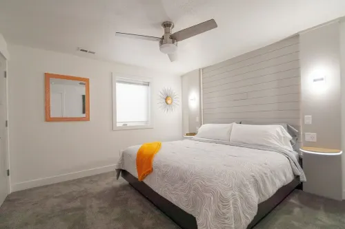 Natures Best Modern - Amazing GETAWAY, 2- Person LED Shower, 75" TV, King Bed