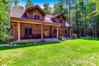 Waterfront home on Betsie River with hot tub & sauna near skiing at Crystal Mtn