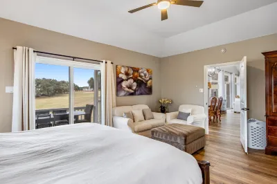 Lake home on golf course with sunset-view deck, pool & tennis - deer sightings