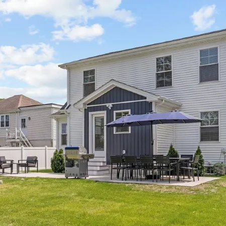 Ideally located, game room, finished basement, fenced yard, lawn games, coffee