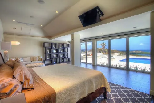 Beautiful 7.7 acre estate with a huge home and stunning views of the Caribbean