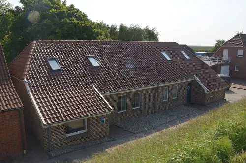 Apartments on the dike directly on the North Sea coast