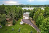 Spacious Lakefront New Auburn Home w/ Sunroom - parking