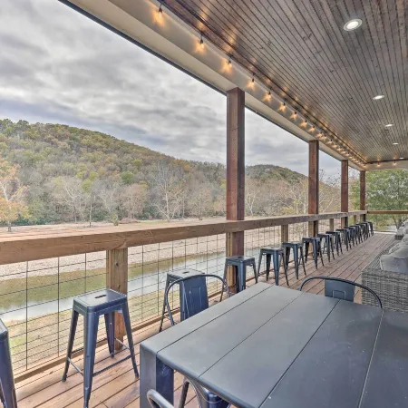 Lavish Riverfront Escape w/ Gas Grill!