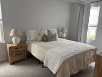 Pet friendly! King bed, smart TVs, mins to beaches from this brand new townhome