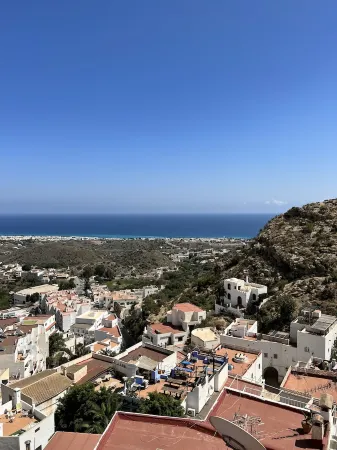 Edanescapes - La Vista Azul. Sea View Apartment in Mojacar Pueblo, pet Friendly