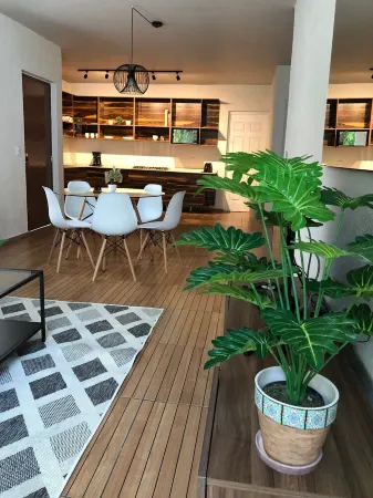 Comodo y privado departamento totalmente equipado a cinco minutos de la playa