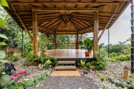 Bamboo Ecolodge w/Waterfall and Ocean View Yoga Deck at Yogachal Vista Mar!