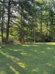 Whispering Pines - a Charming 2-bedroom cabin with WiFi, AC in serene Pipestem