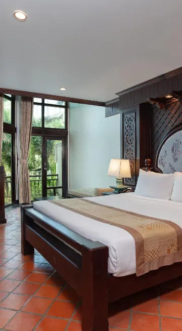 ห้องดูเพล็กซ์สำหรับครอบครัววิวสวน