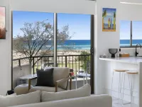 Beachfront Studio with Balcony & Stunning Views