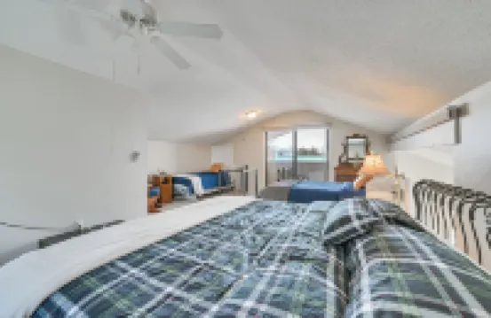 Porch + Views: Waterfront Home on Houghton Lake!