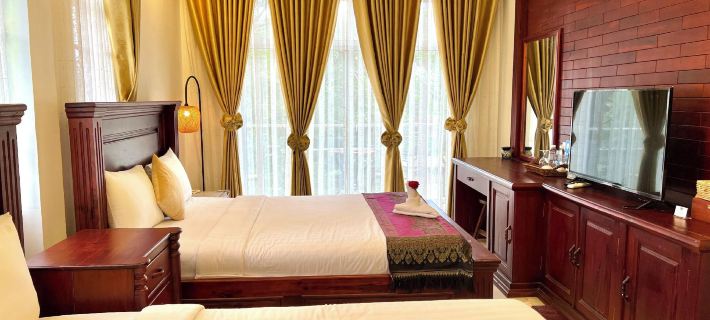Nyna Villa Guesthouse Hotéis em Kampot