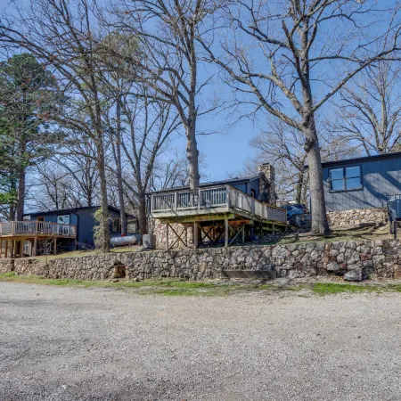 Lakefront Eucha Escape w/ Views & Boat Slip!