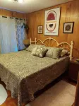 Rock Inn Retreat: E Faye Jones Style Home.  Rock Walls in All Bathrooms!