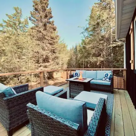 Eclectic & Forested Cabin w/ Firepit & Beach Access Near Acadia Schoodic