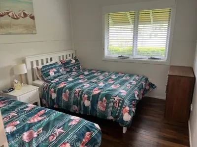 A beach house with colour!