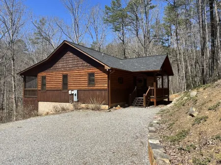 Cozy Cabin for 4 with 2 King beds, 2 full baths, 2 fireplaces and upscale Decor!