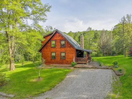 Cabin on 66 private acres with hiking trails