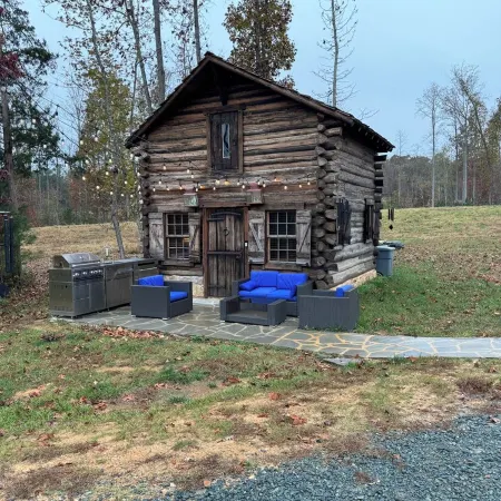 Cabin on Pond and Vineyard next to Aging Cave