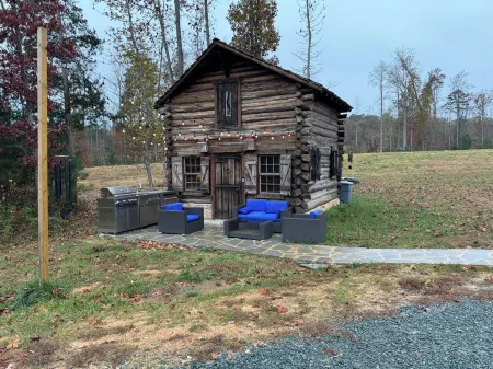 Cabin on Pond and Vineyard next to Aging Cave