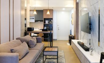 Aesthetic 2Br Connected to Mall at Supermall Mansion Apartment