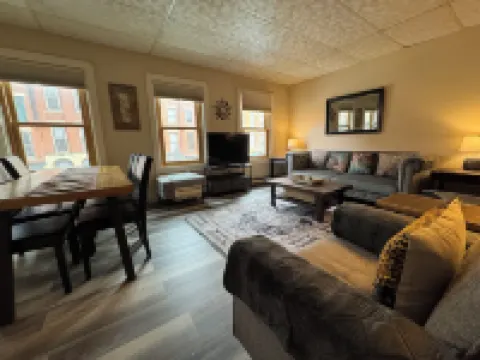 Two Bedroom Apartment Overlooking Main Street with One Designated Parking Spot