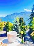 Enchanting View of Lake Maggiore Mountains