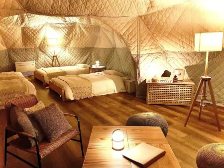 COTON hitachinaka glamp villa Отели в г. Хитатинака