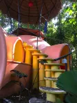 Adobe-style Dome Home with a pool In A Lush garden minutes from the beach.