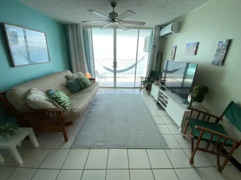 Luquillo Oceanfront Balcony Suite Near El Yunque with Private Beach Access