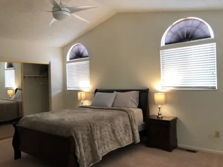 near FWY and shopping, but still provide quite feeling